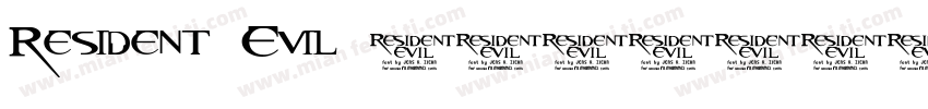 Resident Evil 7字体转换